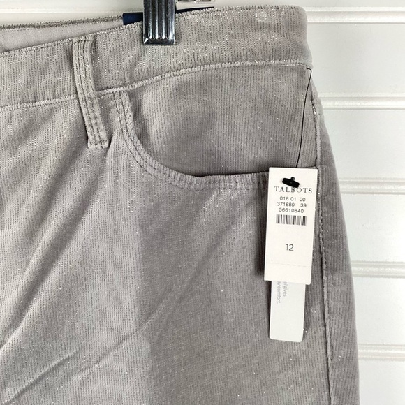 Talbots NWT Flawless Jeans Women's 12 Slim Ankle Gray Stretch Denim High Rise - Picture 3 of 10